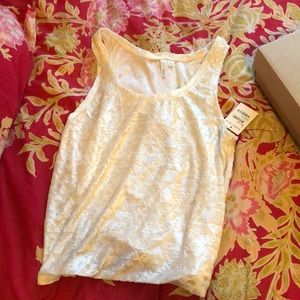 White velvet Nordstrom tank top